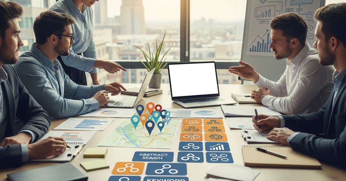 Marketing team planning SEO strategy in a Buffalo, New York office — SEO agencies in Buffalo