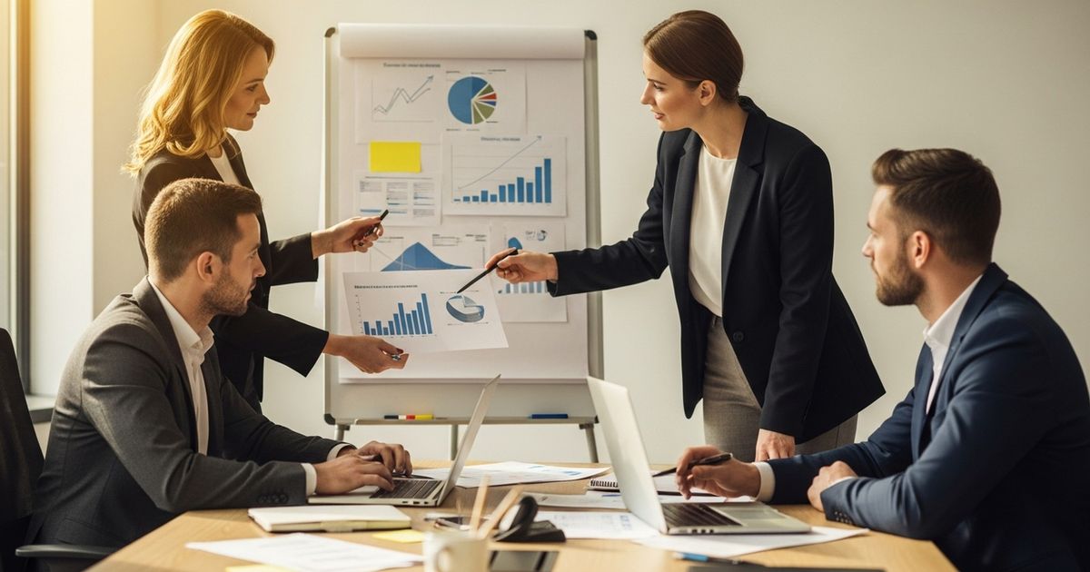 Marketing team collaborating in a modern Hull office discussing SEO strategy — best SEO agencies in Hull