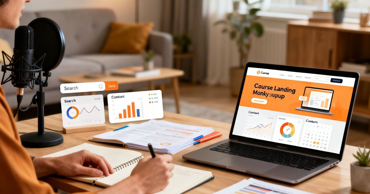 Course creator optimizing Thinkific course pages for search (Thinkific SEO)