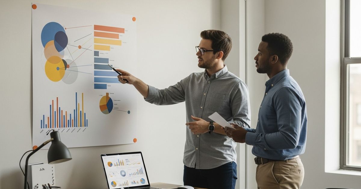 Web developer reviewing page speed metrics with a teammate — how to improve page speed