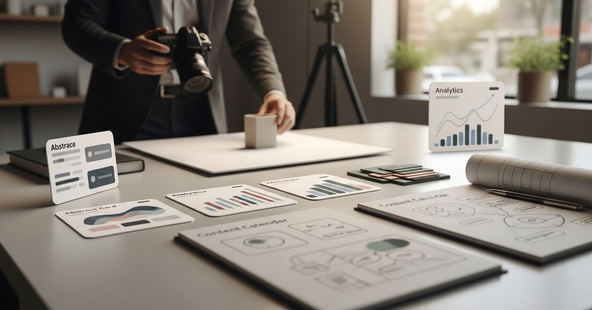 Small business owner photographing a product in a studio to prepare images and content for Square Online SEO