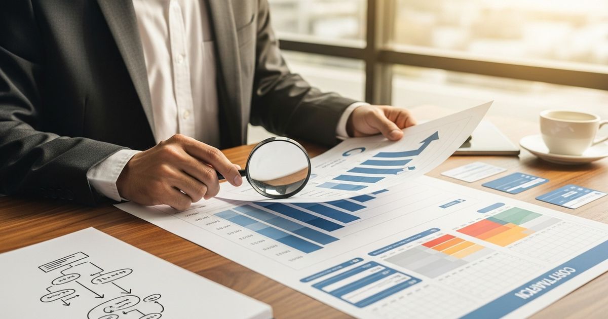 Content manager and SEO specialist reviewing Search Console data together in a modern startup office