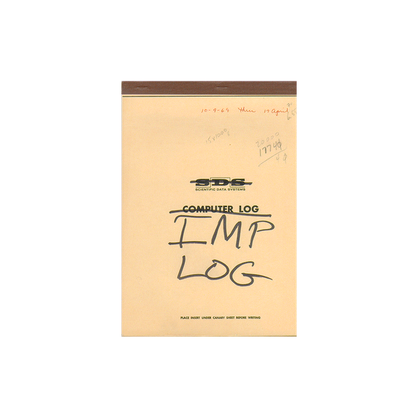 ARPANET IMP Log Book