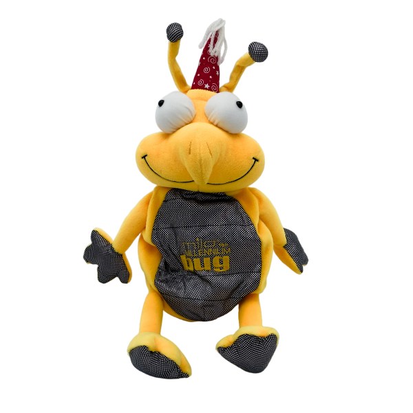 Y2K Millennium Bug Plush Backpack Milo the Millennium Bug 1999 Stuffed Toy