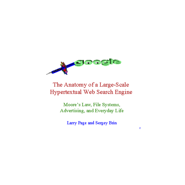 The Anatomy of a Large-Scale Hypertextual Web Search Engine