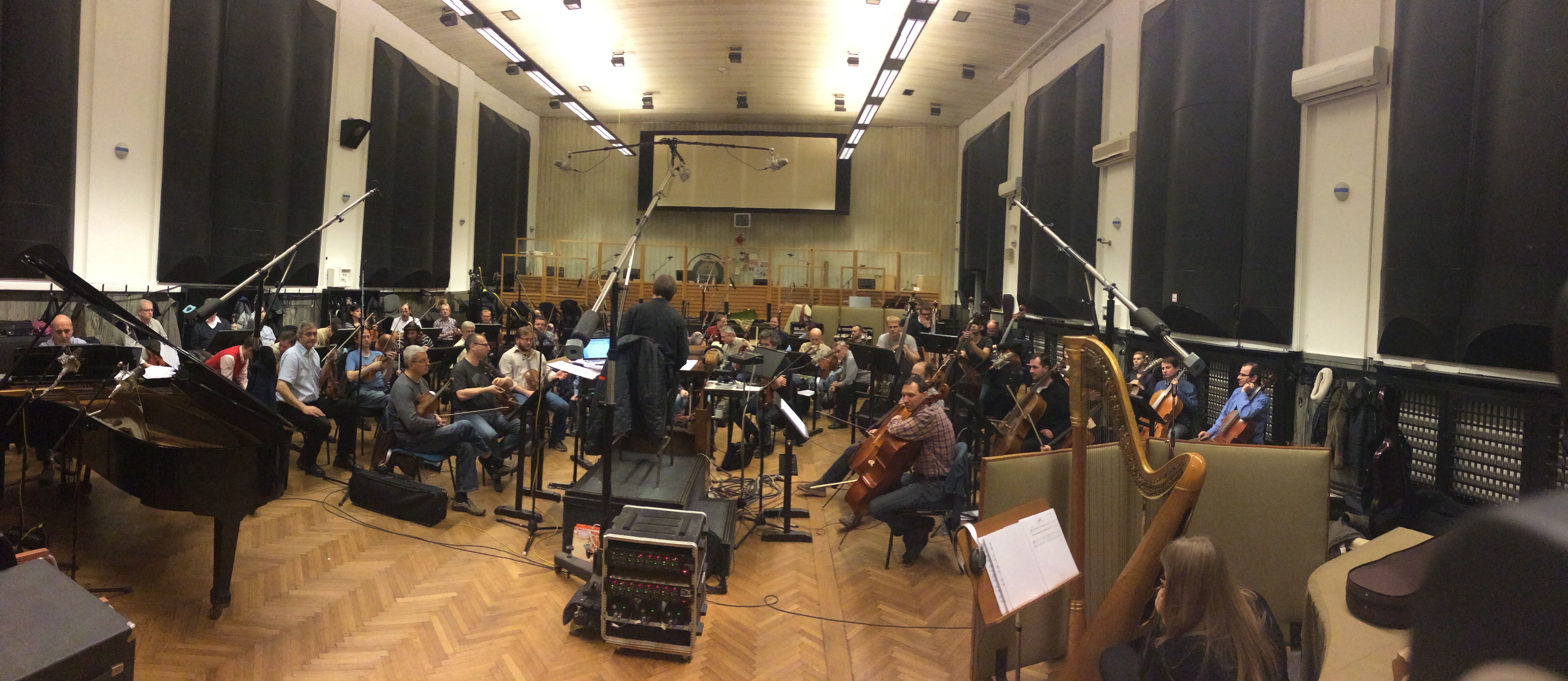 Recording "No Letting Go" in Prague.