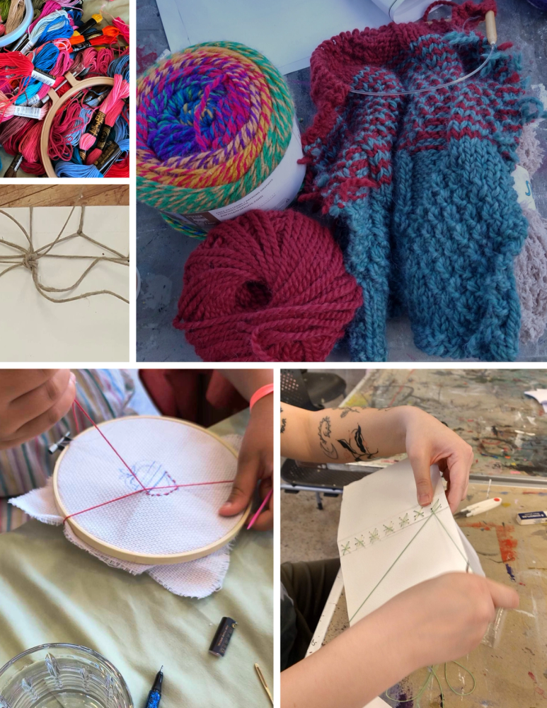 Embroidery workshop pictures