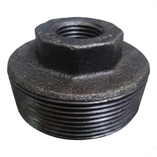 BUSHING HEXAGONAL (OUTSIDE HEX BUSHING) FIERRO MALEABLE ASTM A197 CLASE 150/300 ROSCA NPT UL/FM