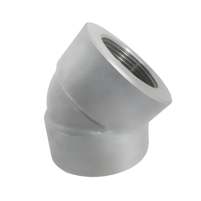 CODO 45° ROSCADO INOXIDABLE X 3000LBS SS304/ SS316