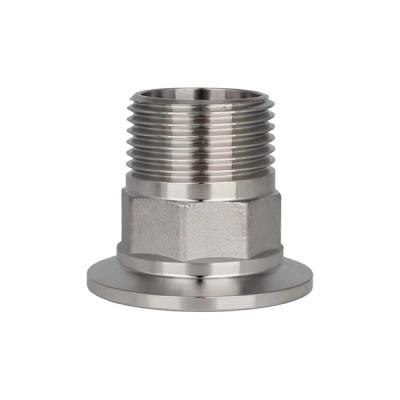 FERRUL CLAMP C/ROSCA NPT MACHO SANITARIO C-304L / C-316L