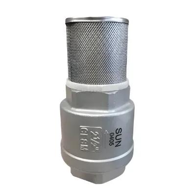 VÁLVULA DE PIE SS316 NPT ASIENTO VITON SUN