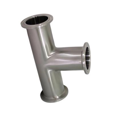TEE CLAMP SANITARIO SOLDABLE ACERO INOXIDABLE C-304L/316L
