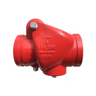 VÁLVULA CHECK SWING (ANTIRRETORNO) RANURADA FIERRO DÚCTIL ASTM A536 300 PSI