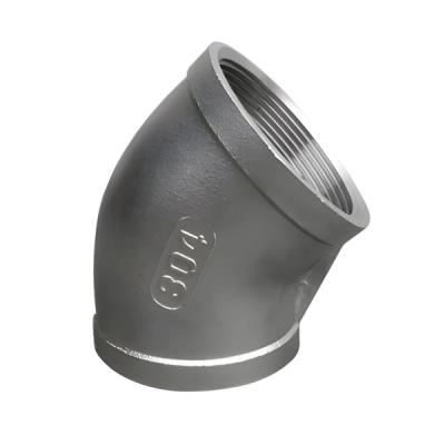 CODO INOX. X 45 C-304 C/ROSCA X 150 LBS.