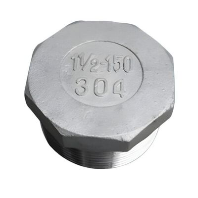 TAPÓN MACHO AC. INOX. C-304 C/ROSCA X 150 LBS