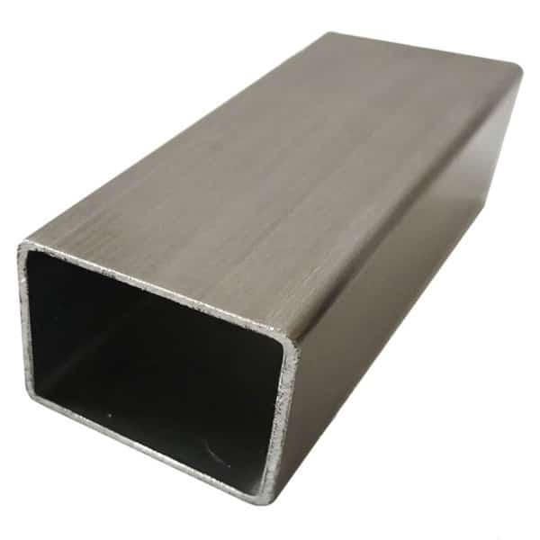 TUBO RECTANGULAR INOXIDABLE ORNAMENTAL ASTM A554 CALIDAD 304/304L PULIDO GRADO 180