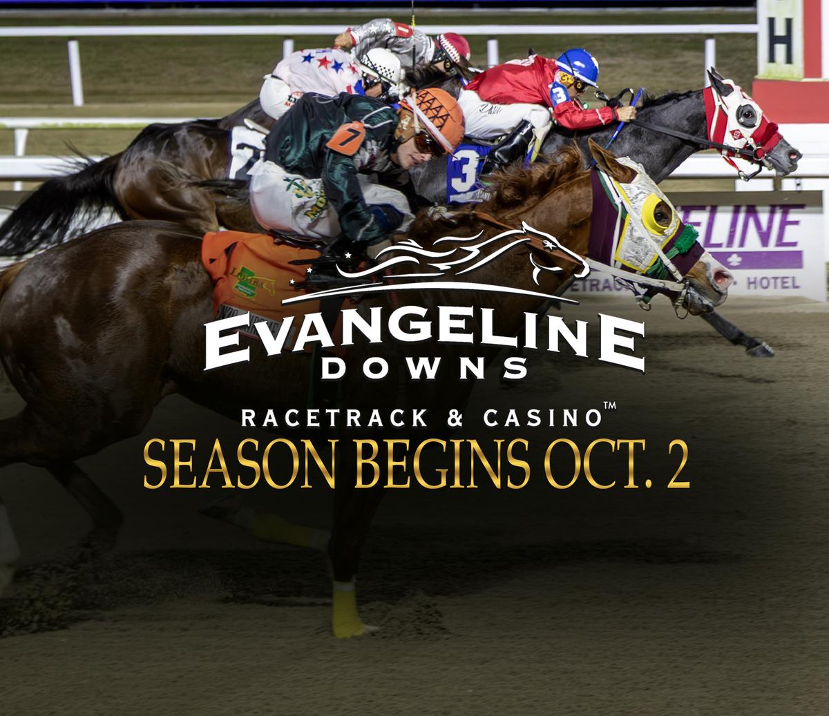 Evangeline Downs American Quarter Horse Season Begins October 2 - Highlights of the 46-Day Season