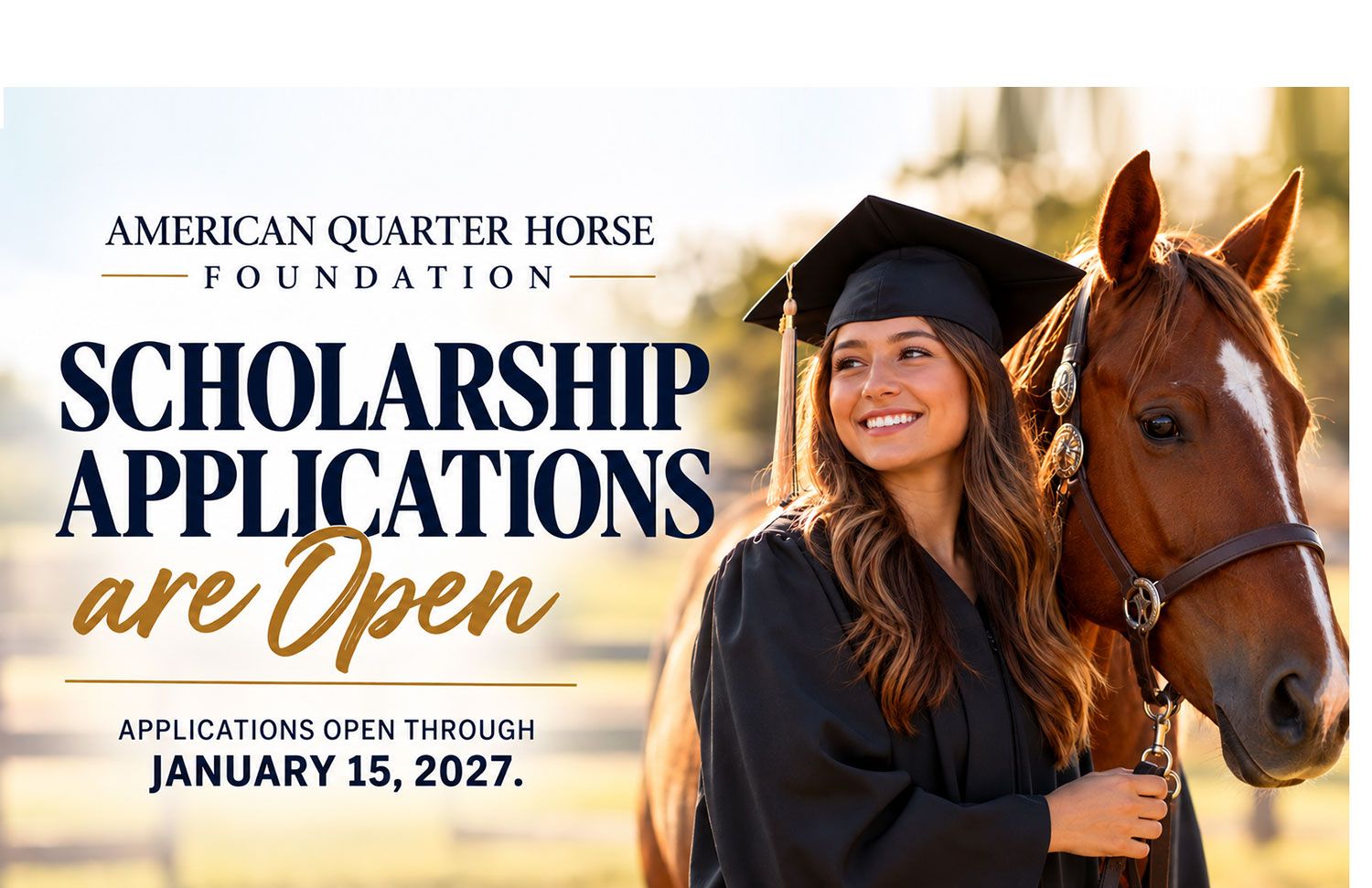 Applications are open through January 15, 2027.