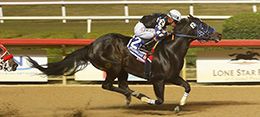Relentless Eagle winning the Texas Classic Derby-G1 at Lone Star Park.