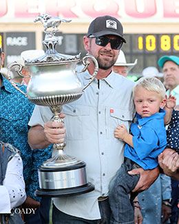 Trey Wood became a third-generation All American Futurity winning trainer today.