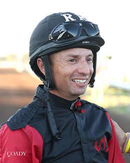 Champion jockey Ricky Ramirez became a two-time winner of the All American Futurity today.