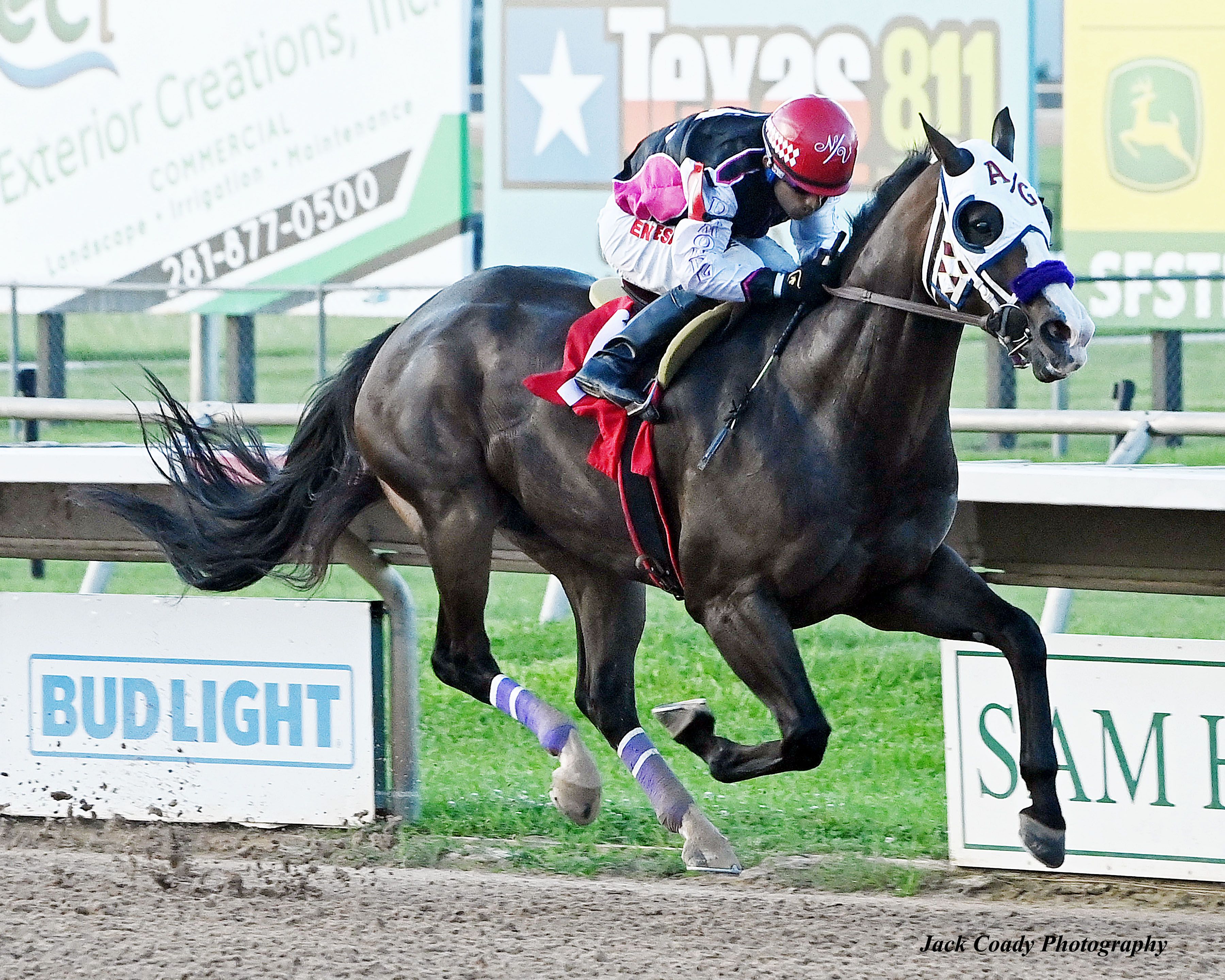 Multiple graded stakes winner Eye Will Decide won the Jesse Yoakum Memorial 870 Stakes (RG3) at Retama Park.