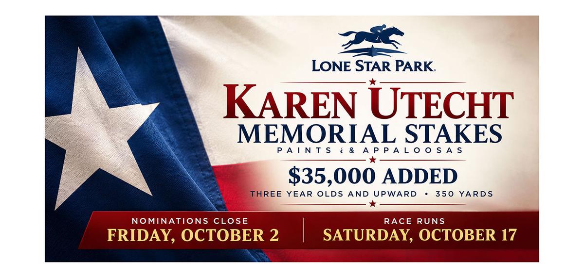 Karen Utecht Memorial Stakes Nominations Close Friday at Lone Star Park