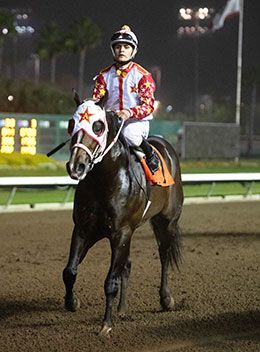 Stanley Cartel returns under jockey Armando Cervantes after winning the Grade 2 Southern California Derby.