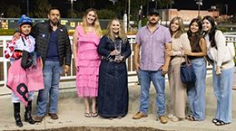 My Favorite Paris’ winning connections in the Fred Scane Handicap.