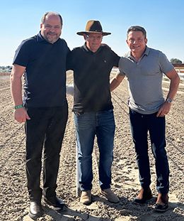 Eugênio, Jonatan Weisheimer, and Jonatas Dantas (president) - members of the board of directors of the Jockey Club of Sorocaba (@turfeeunapolis)