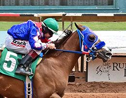 Hes Judgeandjury won the 2022 $3 million Grade 1 All American Futurity.