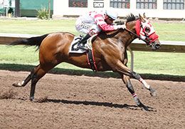 Kj Bad Moon Rising and jockey Christian Ramos qualify in the seventh trial Saturday.