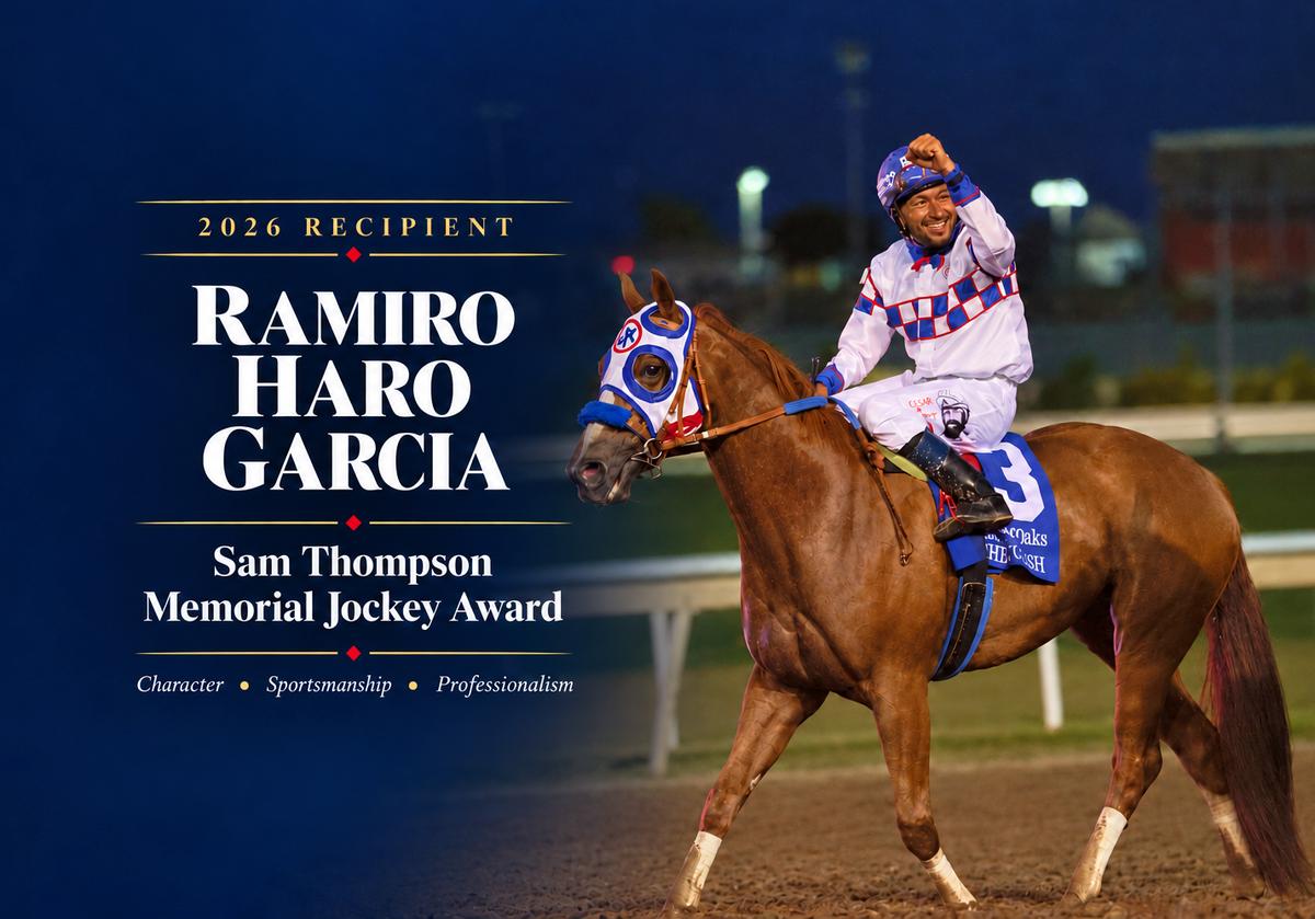 Ramiro Haro Garcia Named 2026 Sam Thompson Memorial Jockey Award Recipient