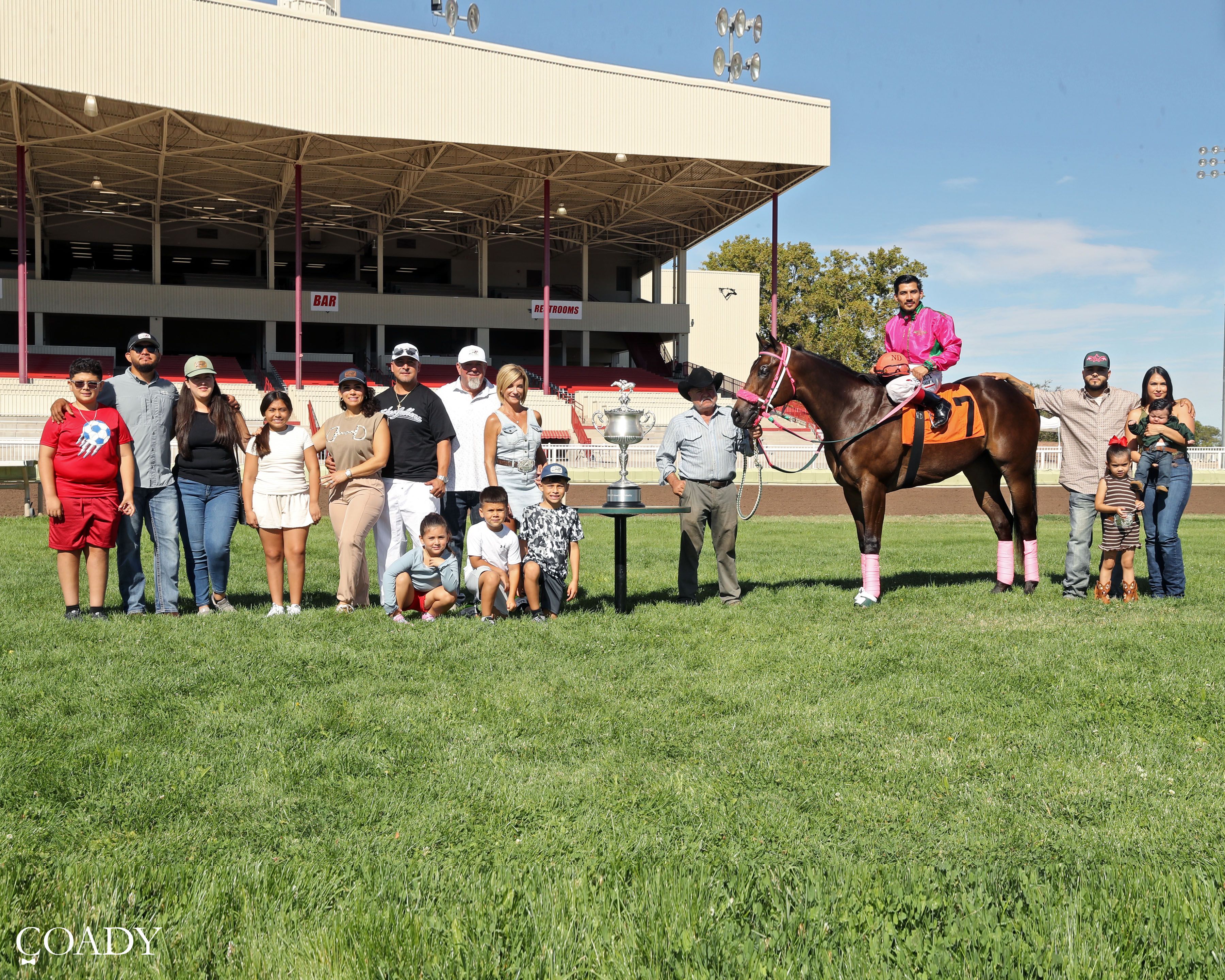 Buddy Deville and Jaime Cardenas the day after the All American Futurity.