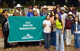 The Alcala family are part of the celebration with winning rider Jose Rosario Alcala.