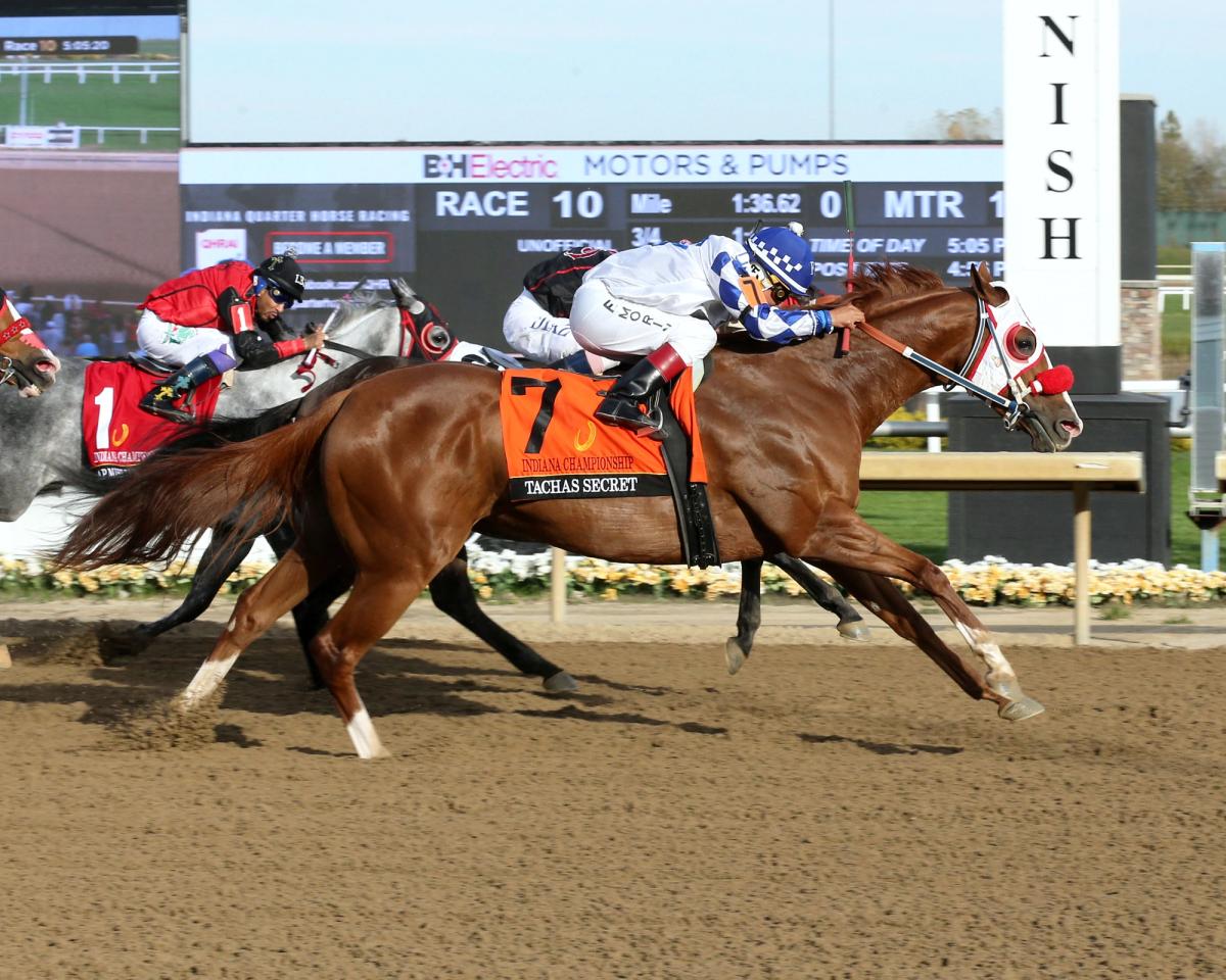 Tachas Secret Captures $111,200 Indiana Championship For Second Consecutive Stakes Victory
