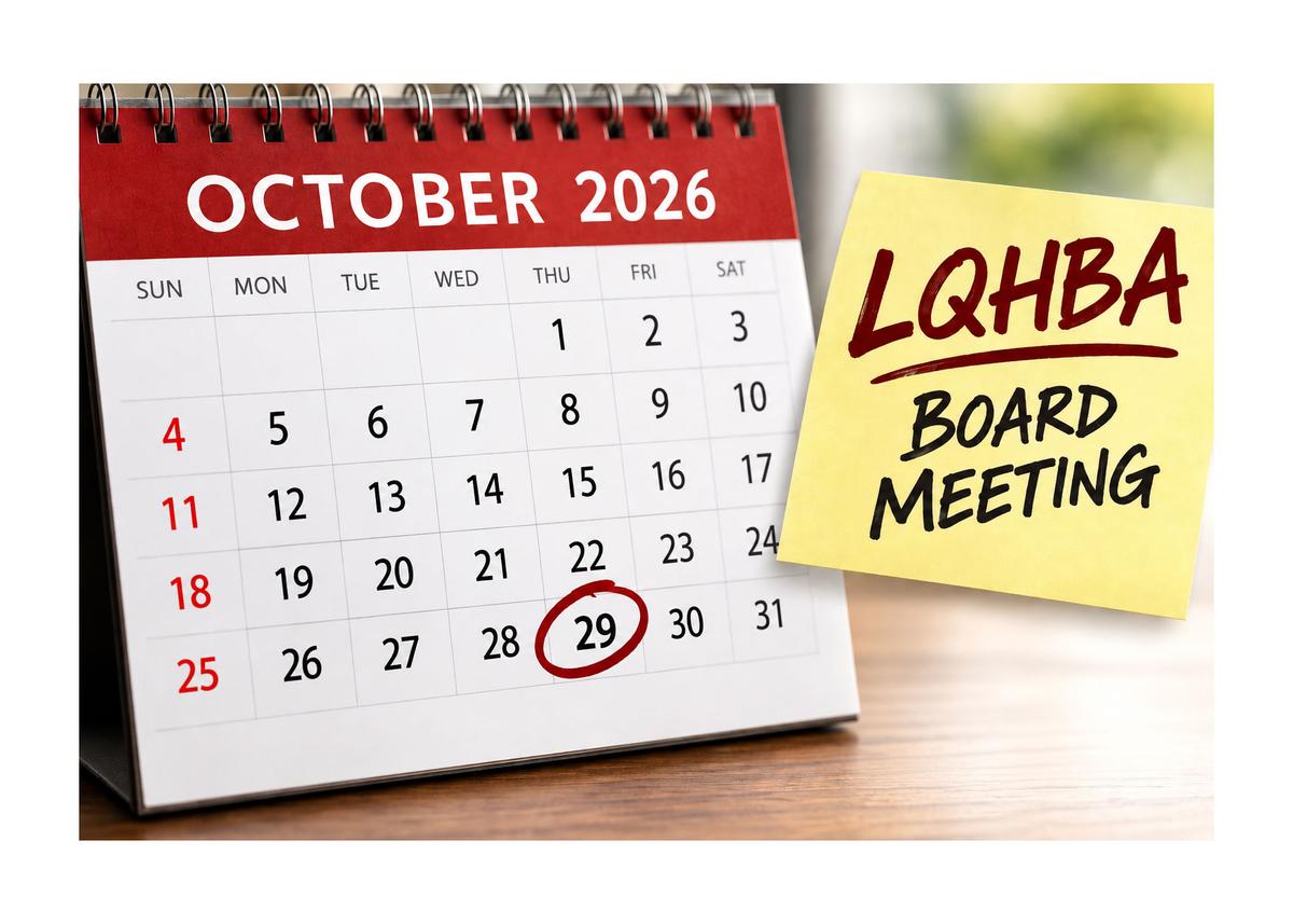 LQHBA Board of Directors Meeting Set for October 29 at Evangeline Downs