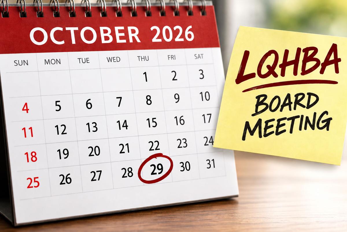 LQHBA Board of Directors Meeting Set for October 29 at Evangeline Downs