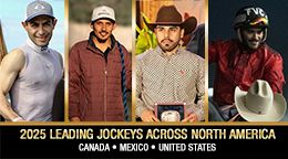 An in depth look at the 2026 leading jockeys across North America - U.S., Mexico and Canada.  