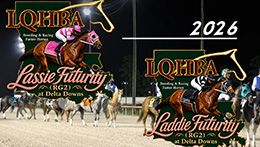 StallioneSearch.com presents webcast coverage of the Lassie Futurity (RG2) and the Laddie Futurity (RG2) at Delta Downs.