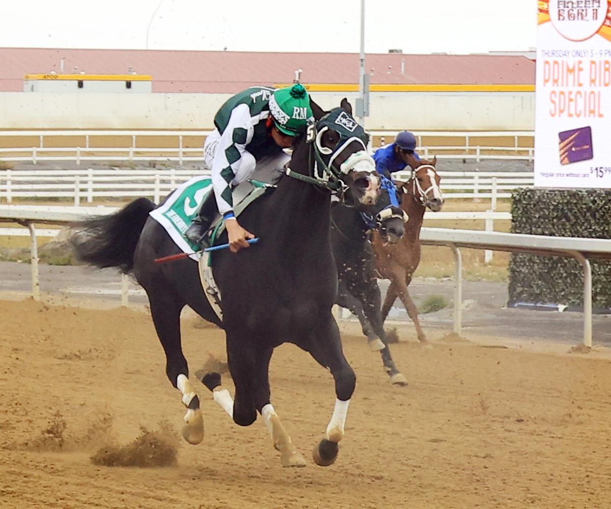 The Friendly Fire Surges Late to Capture $59,765 Alberta Bred Futurity (RG3) at Century Downs