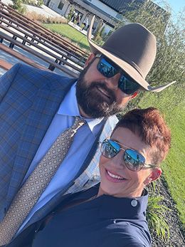 Misty and husband Greg.photo courtesy of Misty Coats