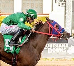 Di KVN Waven is the fastest qualifier to the 346,566 Louisiana Downs Futurity (G2).
