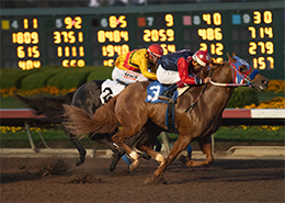Nuclear Arsenal, under jockey Eduardo Nicasio, posted the second fastest time.