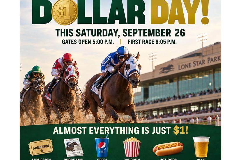 Fall Star Program Dollar Day Returns to Lone Star Park Saturday During Fall Meeting of ...
