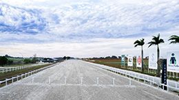The new track of the Jockey Club de Sorocaba after the renovation.