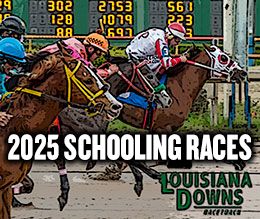 Entry deadline for both schooling races at Louisiana Downs is January 30-31.