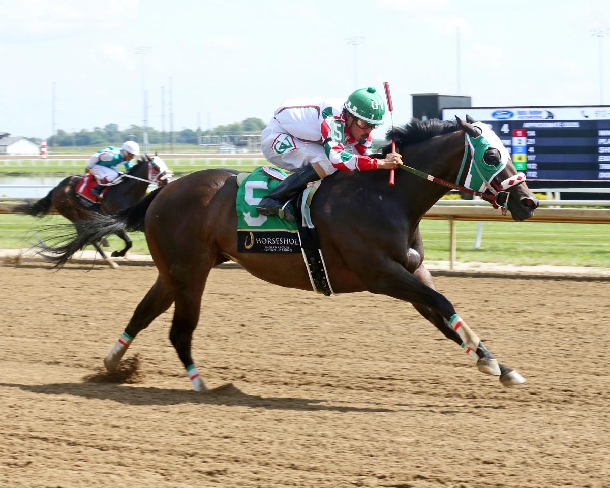 Suzys Kristine sizzles in Julie Veltman Overnight Stakes at Horseshoe Indianapolis