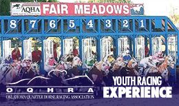 On Saturday, July 12th, the OQHRA will be hosting a Youth Racing Experience for individuals aged 16 to 18. Participants will have the opportunity to engage in a full day of activities at the Fair Meadows Track in Tulsa.