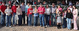 The winning connections of Kj Wildthang accept the $125,000 Zia Park Quarter Horse Invitational [G1] trophy at Zia Park on Sunday.